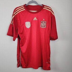 Adidas Spain Soccer Jersey sz XL men Home FIFA 2010 World Champions